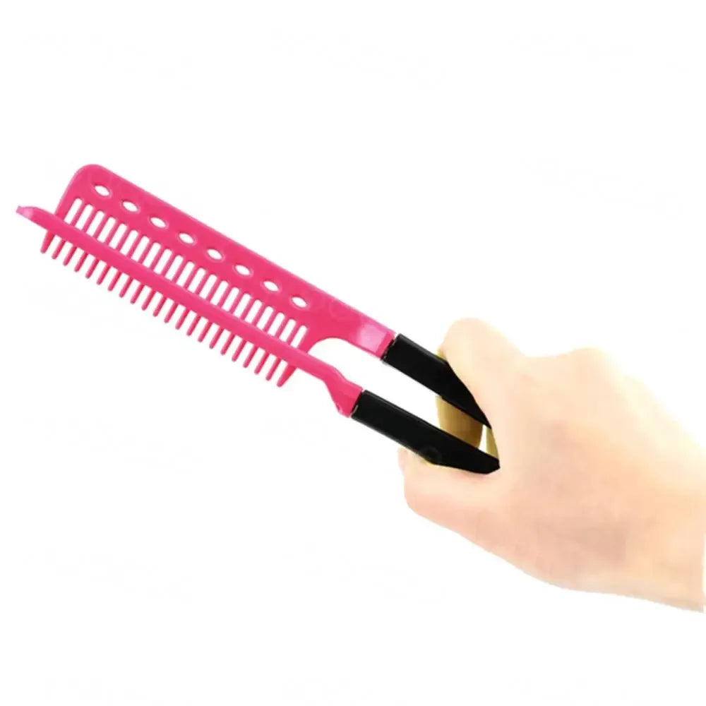 Escova Modeladora Dobrável Tipo V — Ferramenta de Styling DIY