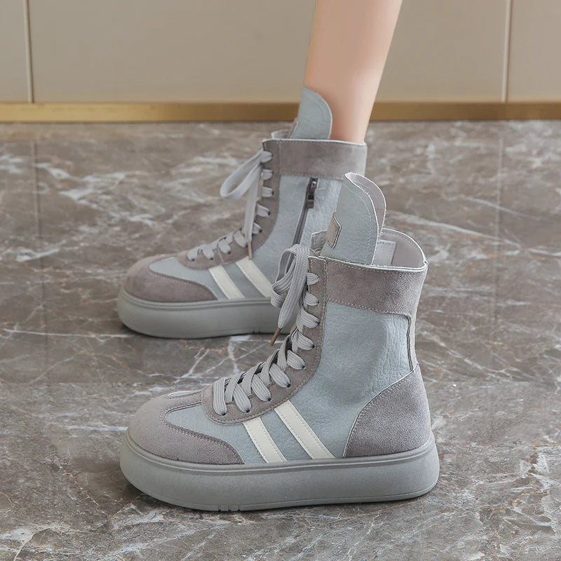Sapatilhas Desportivas Cano Alto Femininas | Leves e Confortáveis | TUDOAKI SHOP