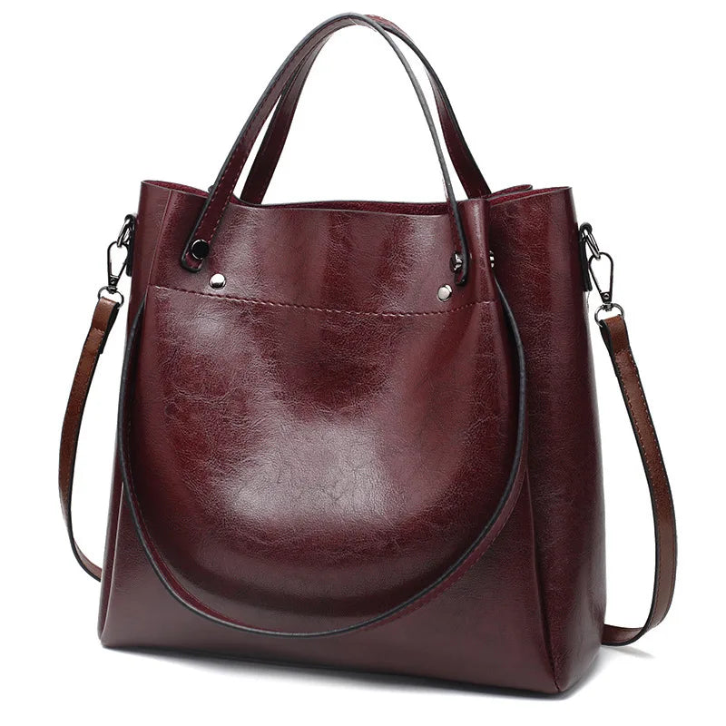 Mala Balde Feminina em Couro PU | Casual e Elegante | TUDOAKI SHOP