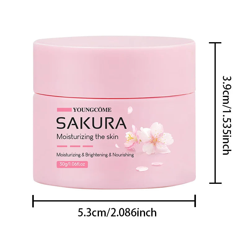 Creme Facial Sakura e Flor de Cerejeira — Lifting, Nutrição e Colágénio