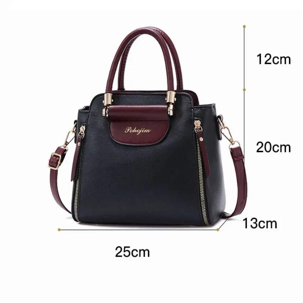 Mala Feminina PU Bicolor | Grande Capacidade | Presente Dia da Mãe | TUDOAKI SHOP