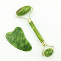 Rolo Massajador de Jade Natural — Gua Sha e Cuidado Facial