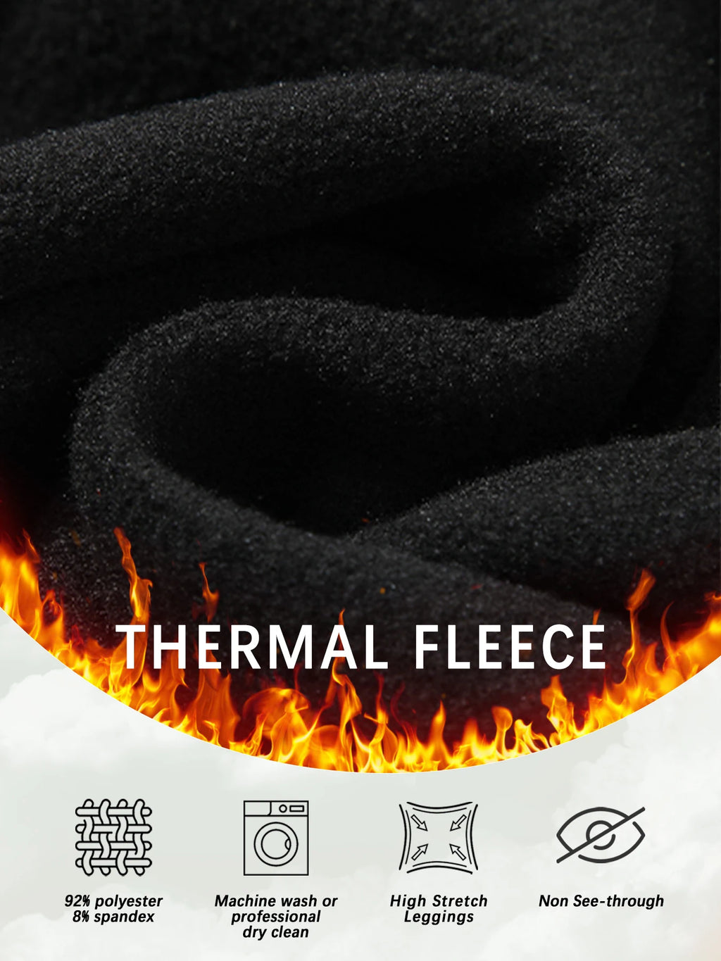 Leggings Térmicas Forradas a Velo Super Suaves | Yoga e Atividades de Inverno
