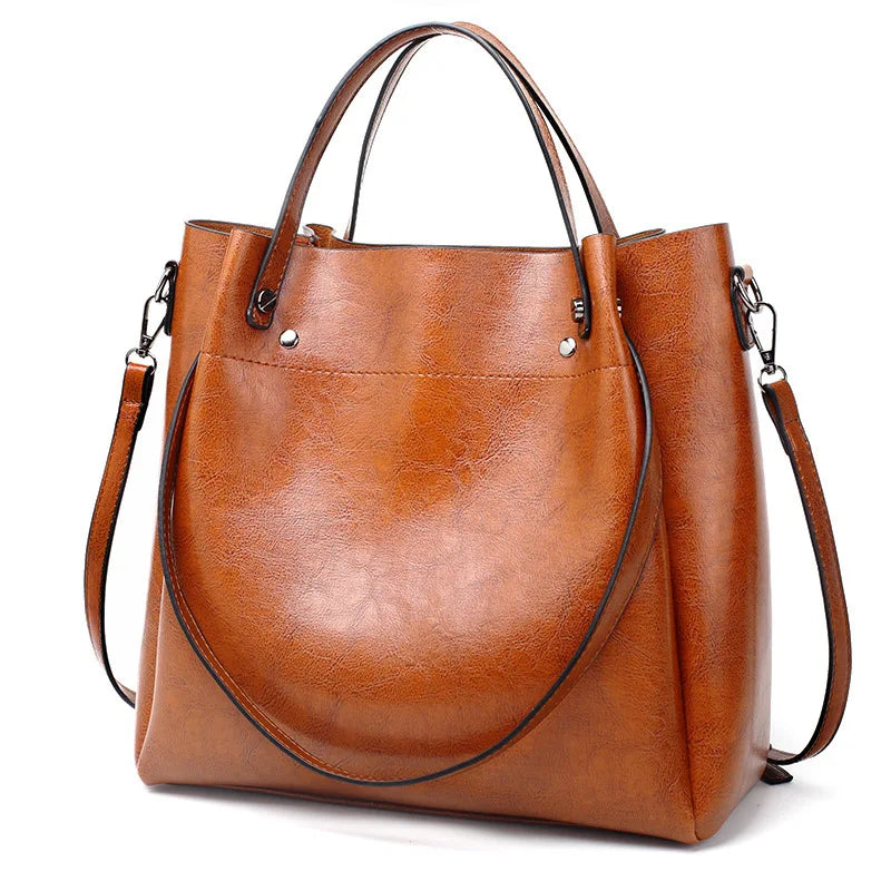Mala Balde Feminina em Couro PU | Casual e Elegante | TUDOAKI SHOP