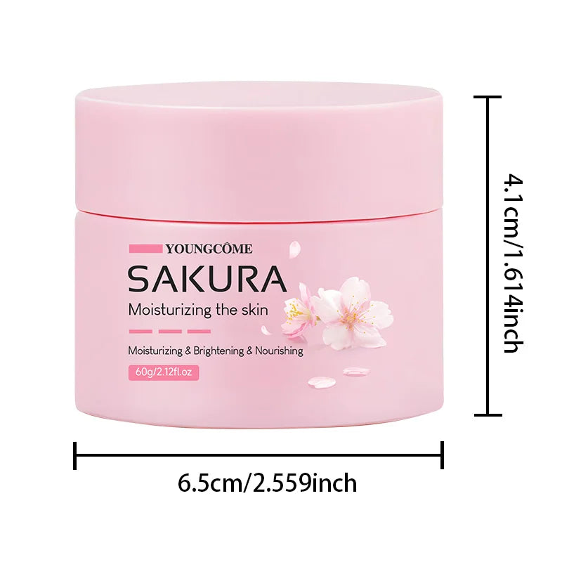 Creme Facial Sakura Flor de Cerejeira — Lifting Anti-Envelhecimento e Colágénio