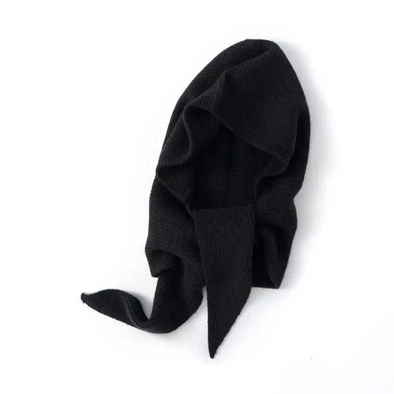 Gorro Balaclava de Malha com Capuz | Lenço e Gorro 2 em 1 | Inverno Feminino