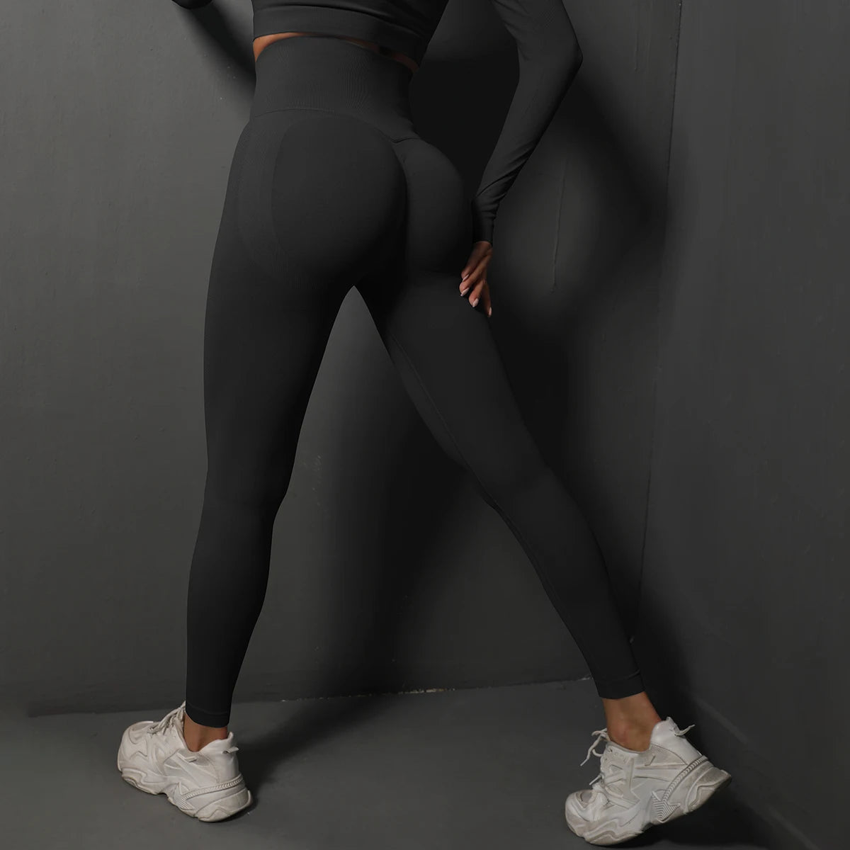 Leggings Sem Costuras para Ginásio | Calças de Yoga Femininas com Efeito Lifting