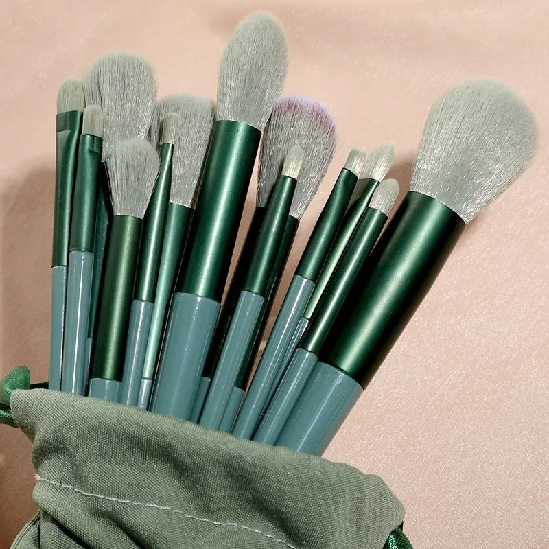 Conjunto de Pincéis de Maquilhagem Profissional | 13 ou 22 Peças | Sombras, Delineador e Mais