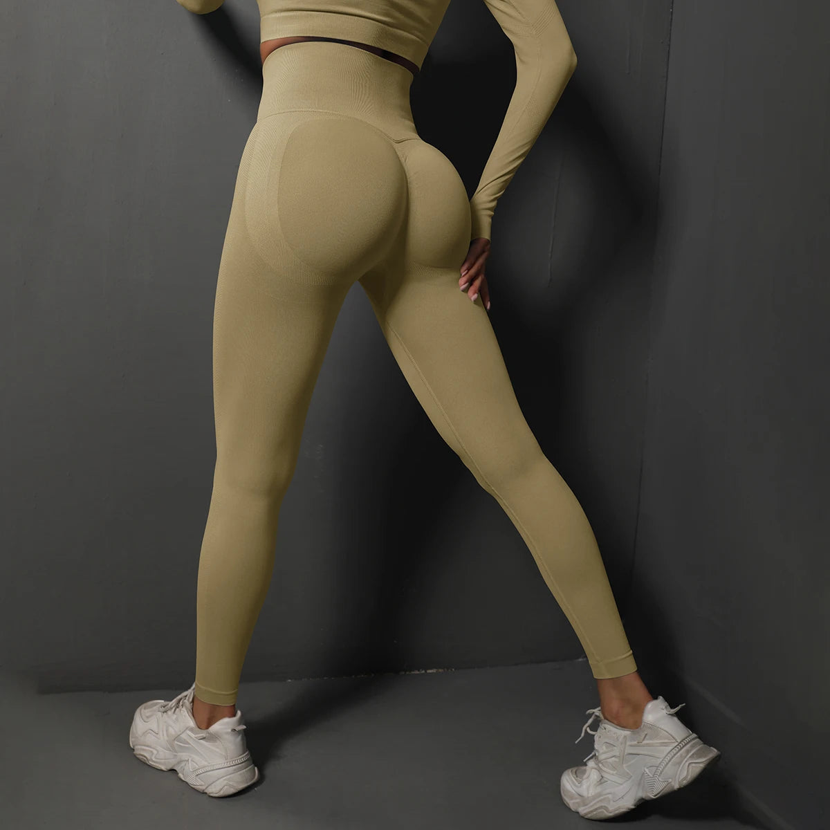Leggings Sem Costuras para Ginásio | Calças de Yoga Femininas com Efeito Lifting