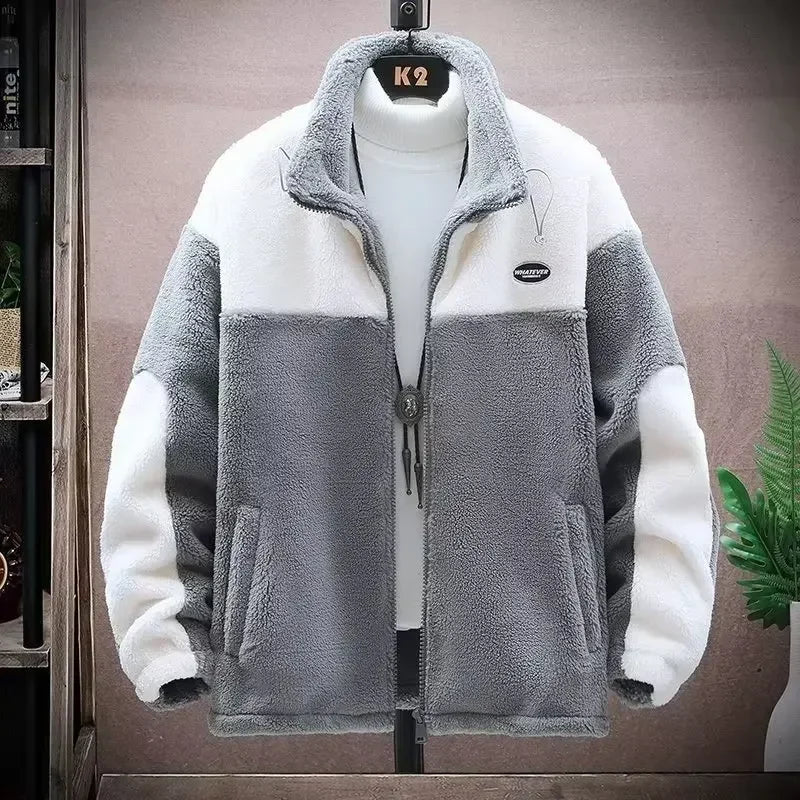 Casaco Masculino Sherpa com Capuz | Jaqueta Térmica Heavy Duty para Exterior