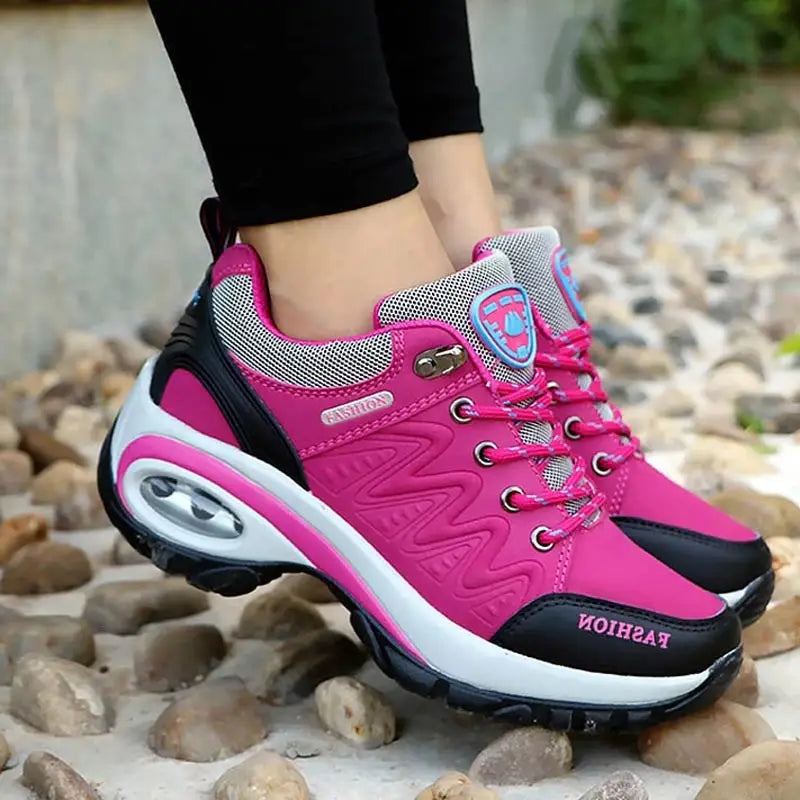 Sapatilhas Plataforma Casual Femininas | Cunha Confortável | TUDOAKI SHOP