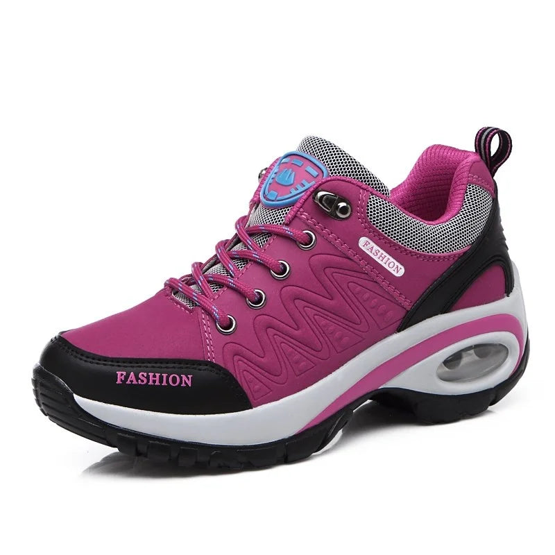 Sapatilhas Plataforma Casual Femininas | Cunha Confortável | TUDOAKI SHOP