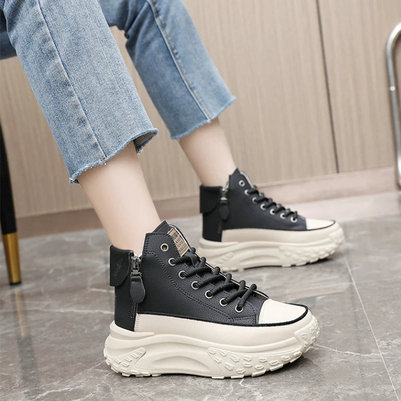 Botas Cano Alto Plataforma Femininas | Impermeáveis e Estilosas | TUDOAKI SHOP