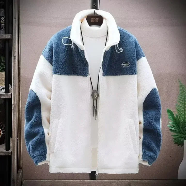 Casaco Masculino Sherpa com Capuz | Jaqueta Térmica Heavy Duty para Exterior