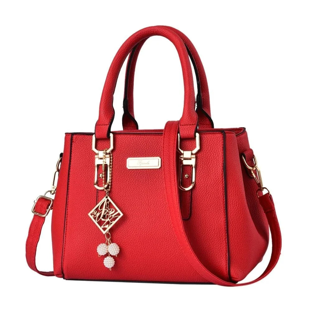 Mala de Ombro Feminina em Couro PU | Grande Capacidade | TUDOAKI SHOP