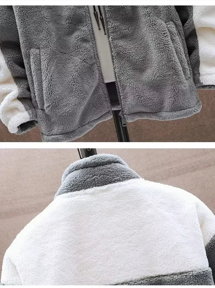 Casaco Masculino Sherpa com Capuz | Jaqueta Térmica Heavy Duty para Exterior