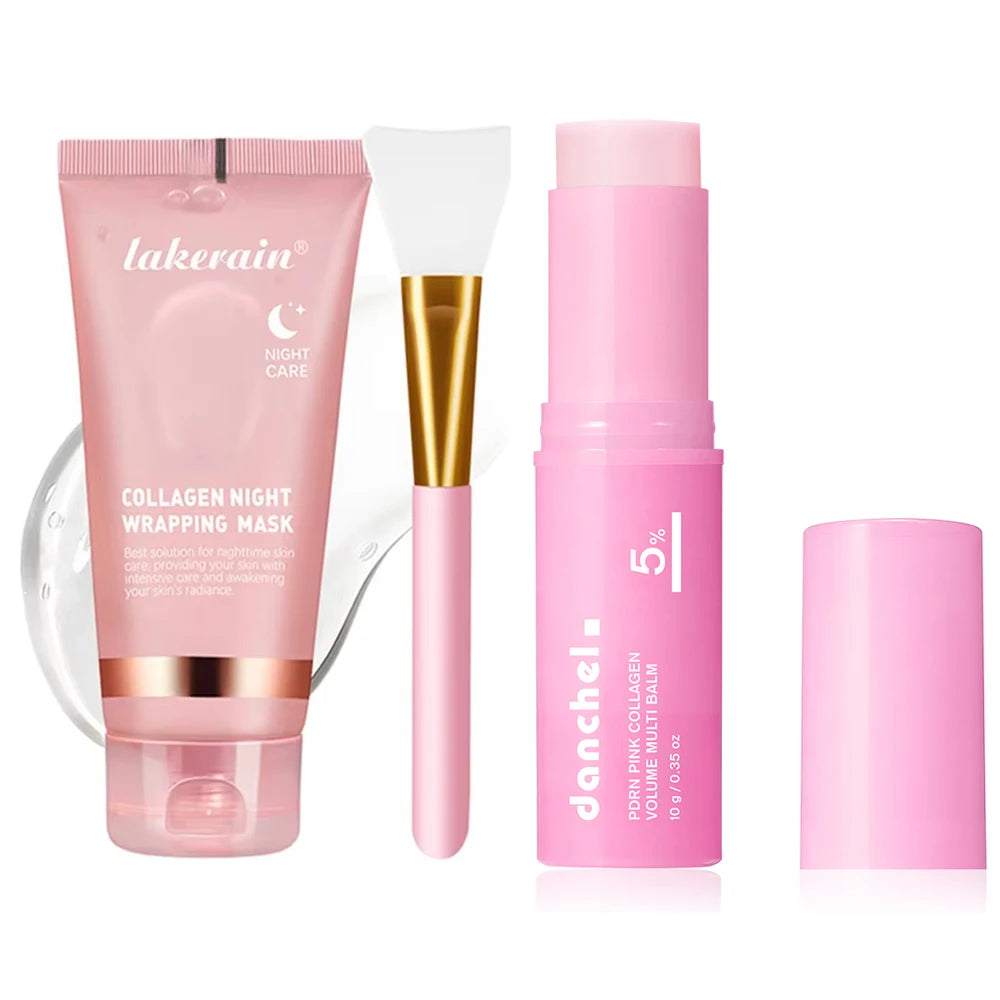 Máscara Facial de Colágénio Coreana — Anti-Rugas e Lifting