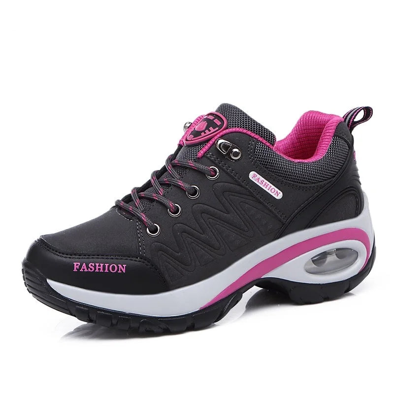 Sapatilhas Plataforma Casual Femininas | Cunha Confortável | TUDOAKI SHOP