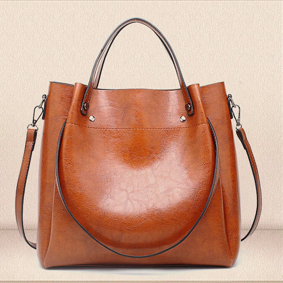 Mala Balde Feminina em Couro PU | Casual e Elegante | TUDOAKI SHOP