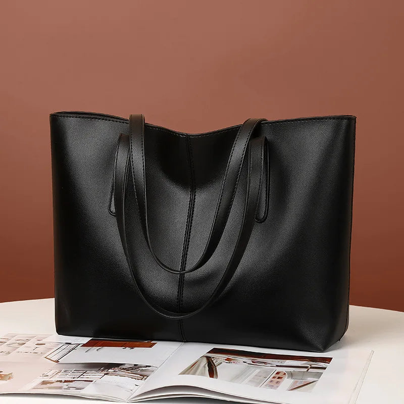 Mala Tote Feminina Grande Capacidade em Couro PU | TUDOAKI SHOP