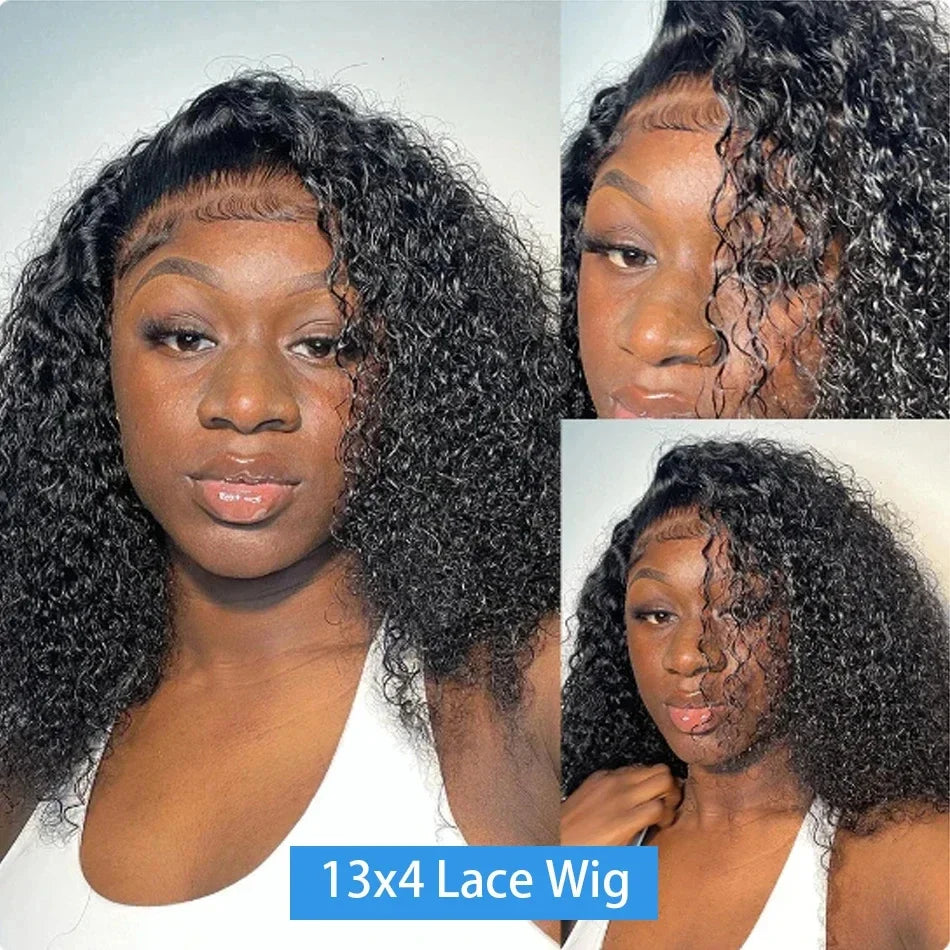 Peruca Frontal HD 13x4 Deep Water Wave 16" - Cabelo Humano 100%