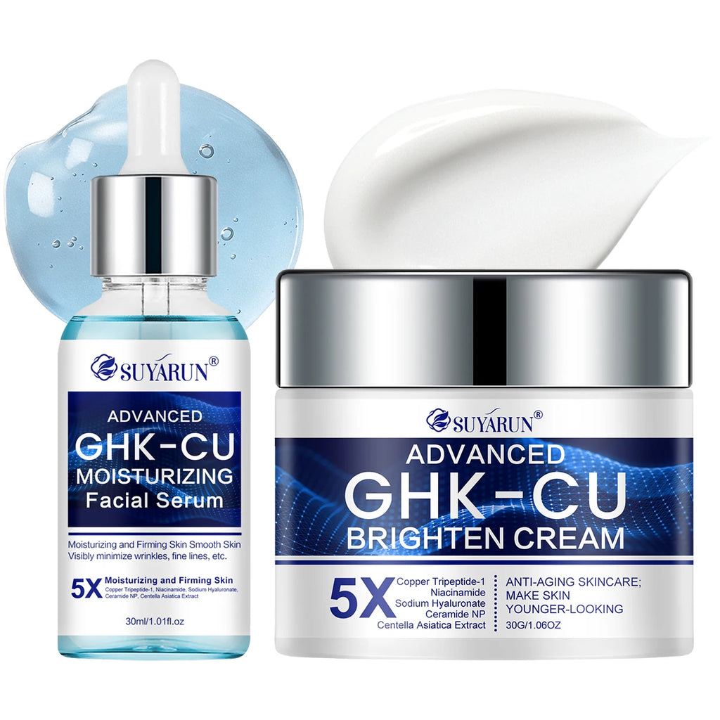 Creme e Sérum SUYARUN GHK-CU — Anti-Envelhecimento e Firmeza para Todos os Tipos de Pele