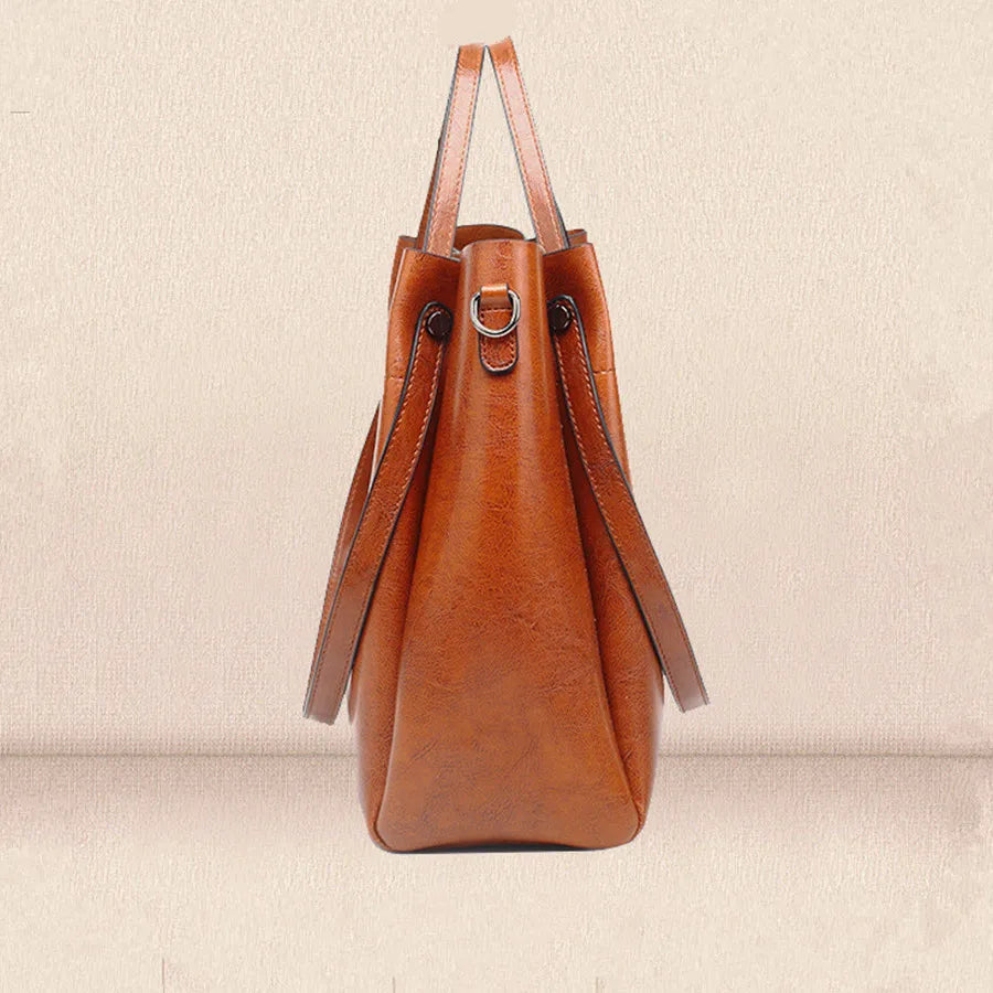 Mala Balde Feminina em Couro PU | Casual e Elegante | TUDOAKI SHOP