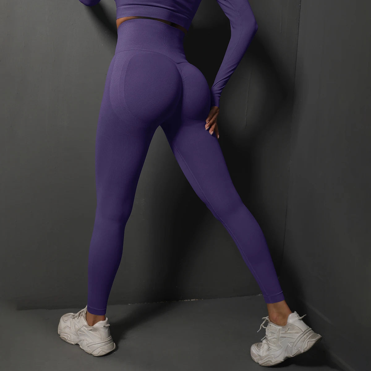 Leggings Sem Costuras para Ginásio | Calças de Yoga Femininas com Efeito Lifting