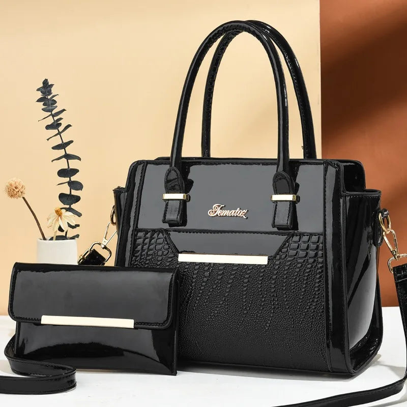 Conjunto 2 Peças Mala de Luxo Feminina | Designer Crossbody | TUDOAKI SHOP