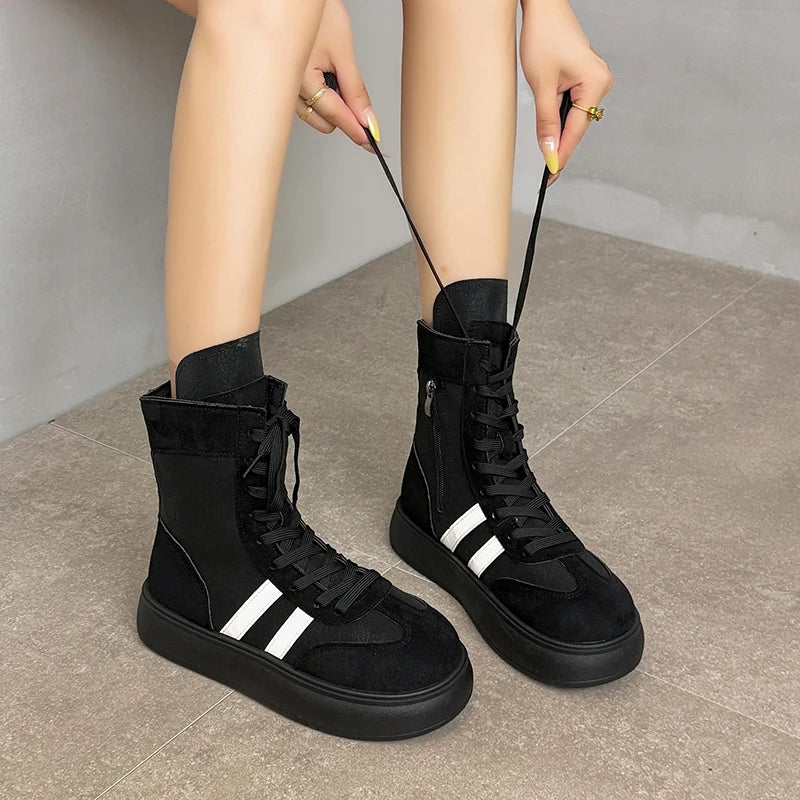 Sapatilhas Desportivas Cano Alto Femininas | Leves e Confortáveis | TUDOAKI SHOP