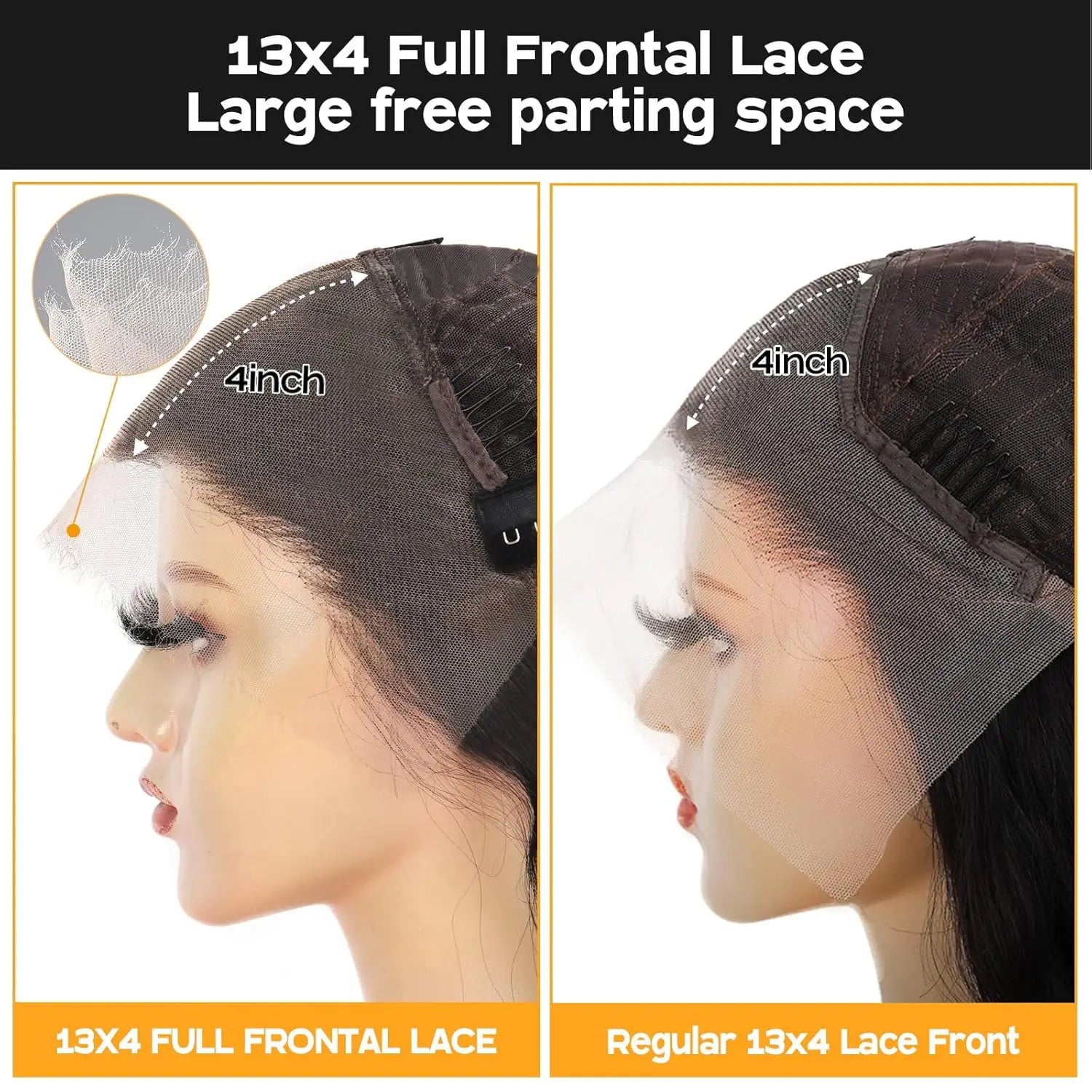 Peruca de Renda Frontal HD 13×6 Afro Bouclé 450 Densidade Peruca Sem Cola Cabelo Humano 16-36 Polegadas Peruca de Renda HD 360 Transparente Cabelo Humano
