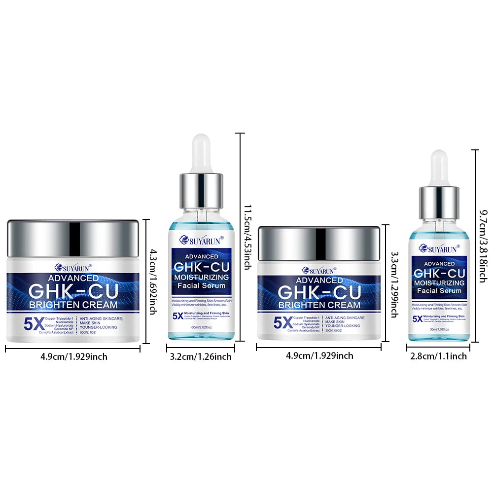 Creme e Sérum SUYARUN GHK-CU — Anti-Envelhecimento e Firmeza para Todos os Tipos de Pele