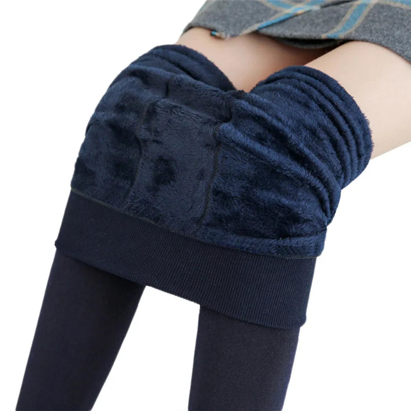 Leggings de Inverno Forradas a Veludo | Cintura Alta Elástica | Várias Cores
