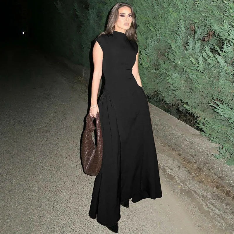 Vestido de Festa Linha A Sem Mangas | Elegante e Sofisticado