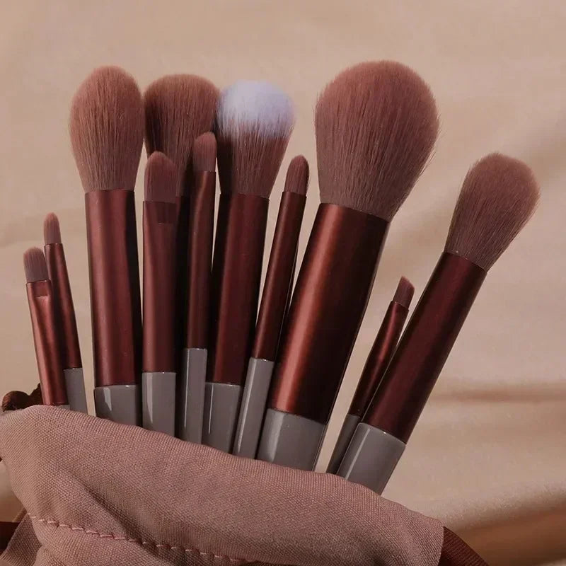Conjunto de Pincéis de Maquilhagem Profissional | 13 ou 22 Peças | Sombras, Delineador e Mais